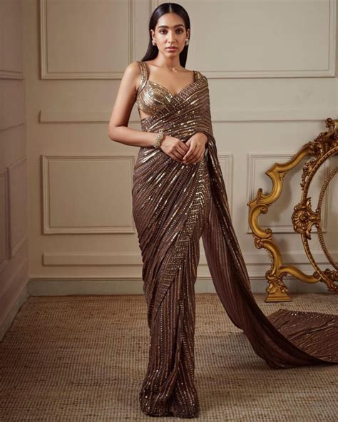 Shine in Metallic Sarees 